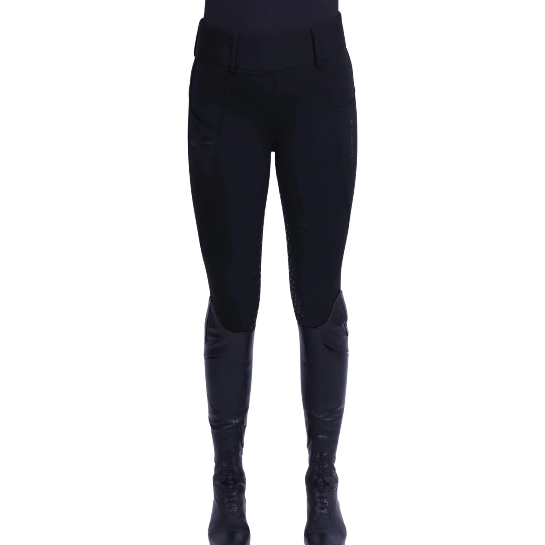 Reitleggings Damen ERDon, Vollbesatz, Full-Grip, Winterreitleggings, Softshell