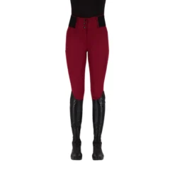 Reitleggings Damen ESAthletic HW22, Vollbesatz, Full-Grip Winterreithose, Softshell