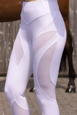 Reitleggings Damen ESFlying Figure, Vollbesatz, Full-Grip