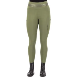 Reitleggings Damen ESImpress HW24, Vollbesatz, Full-Grip, High Waist