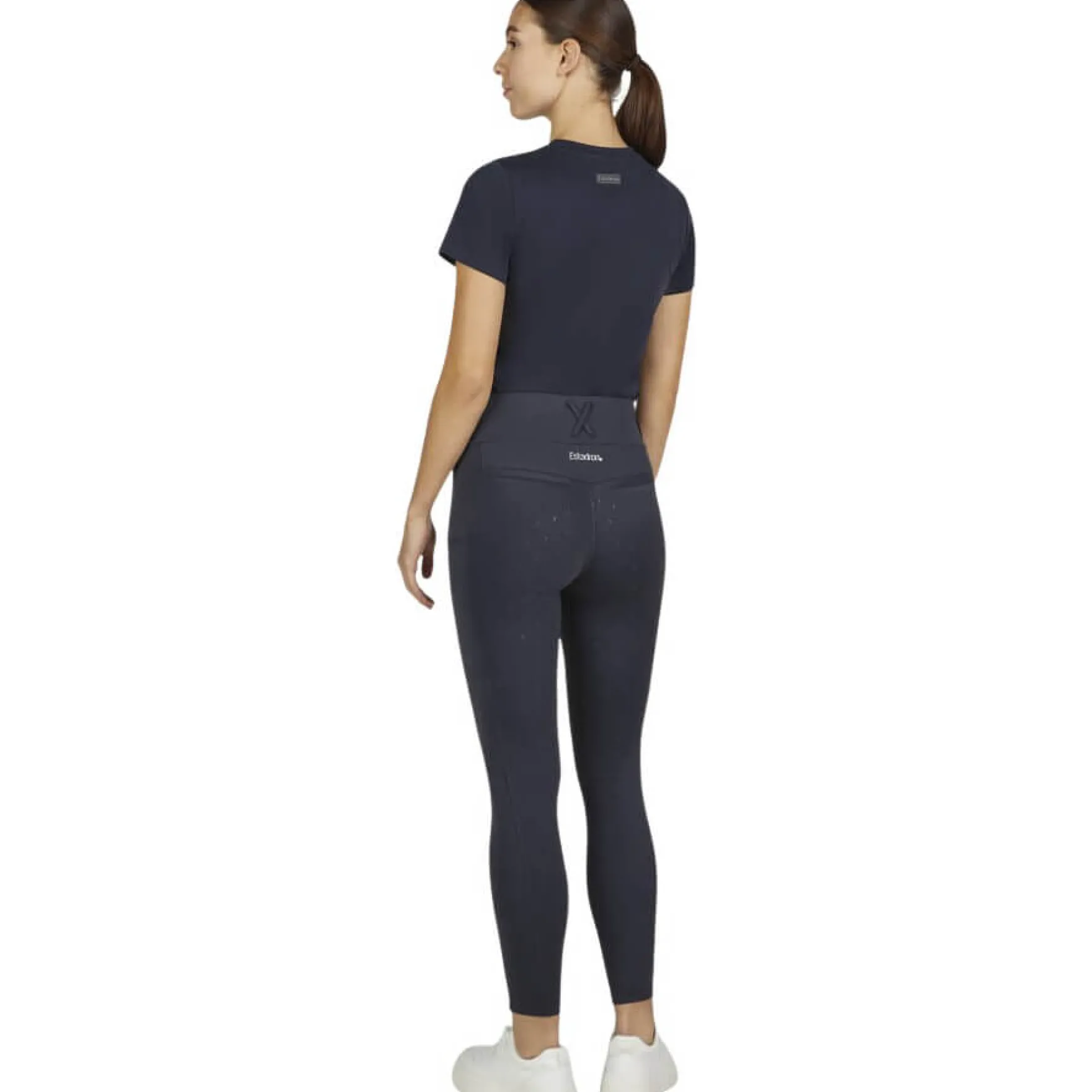 Reitleggings Damen Flex, Vollbesatz, Full-Grip
