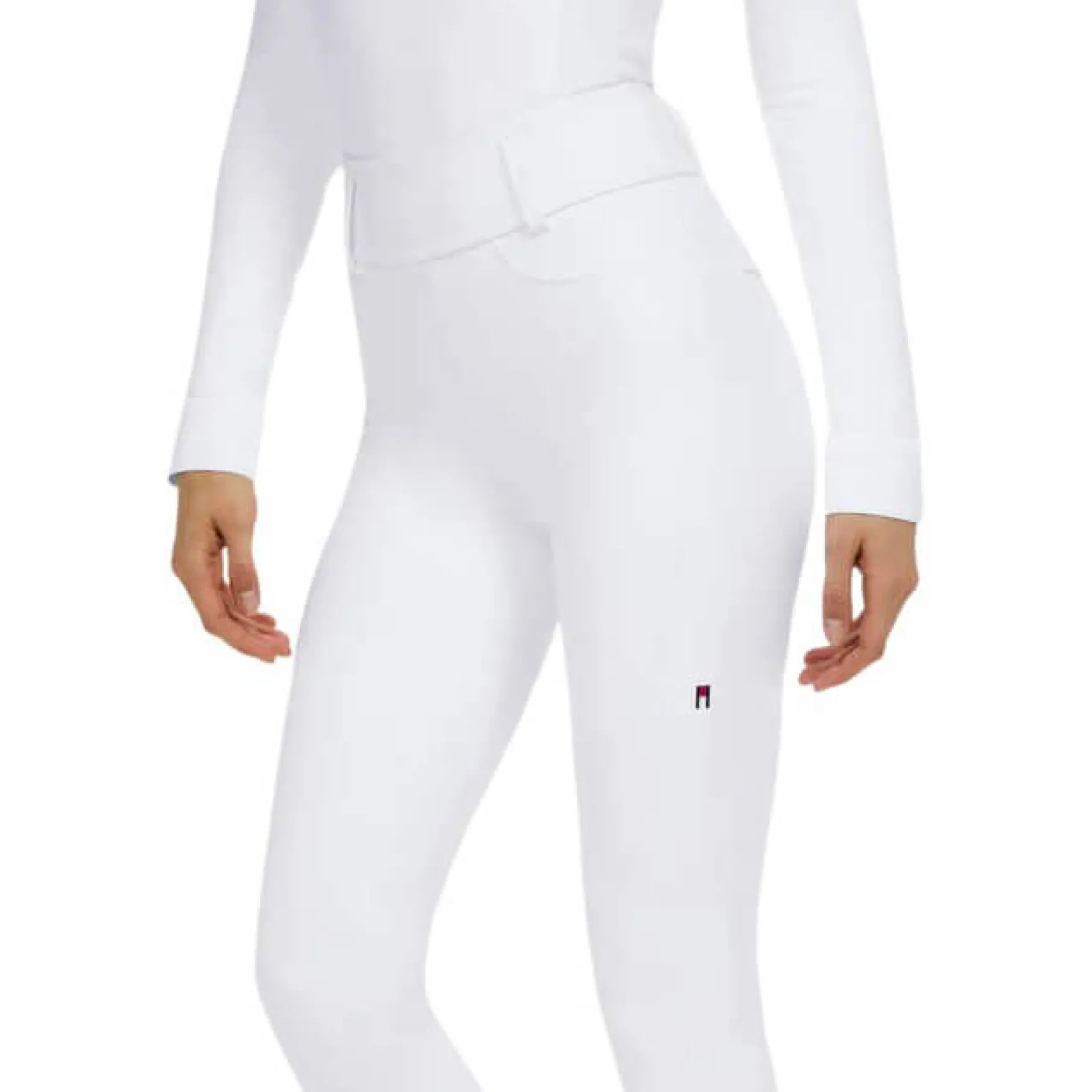 Reitleggings Damen Highland FS25, Hybrid, Kniebesatz, Knee-Grip