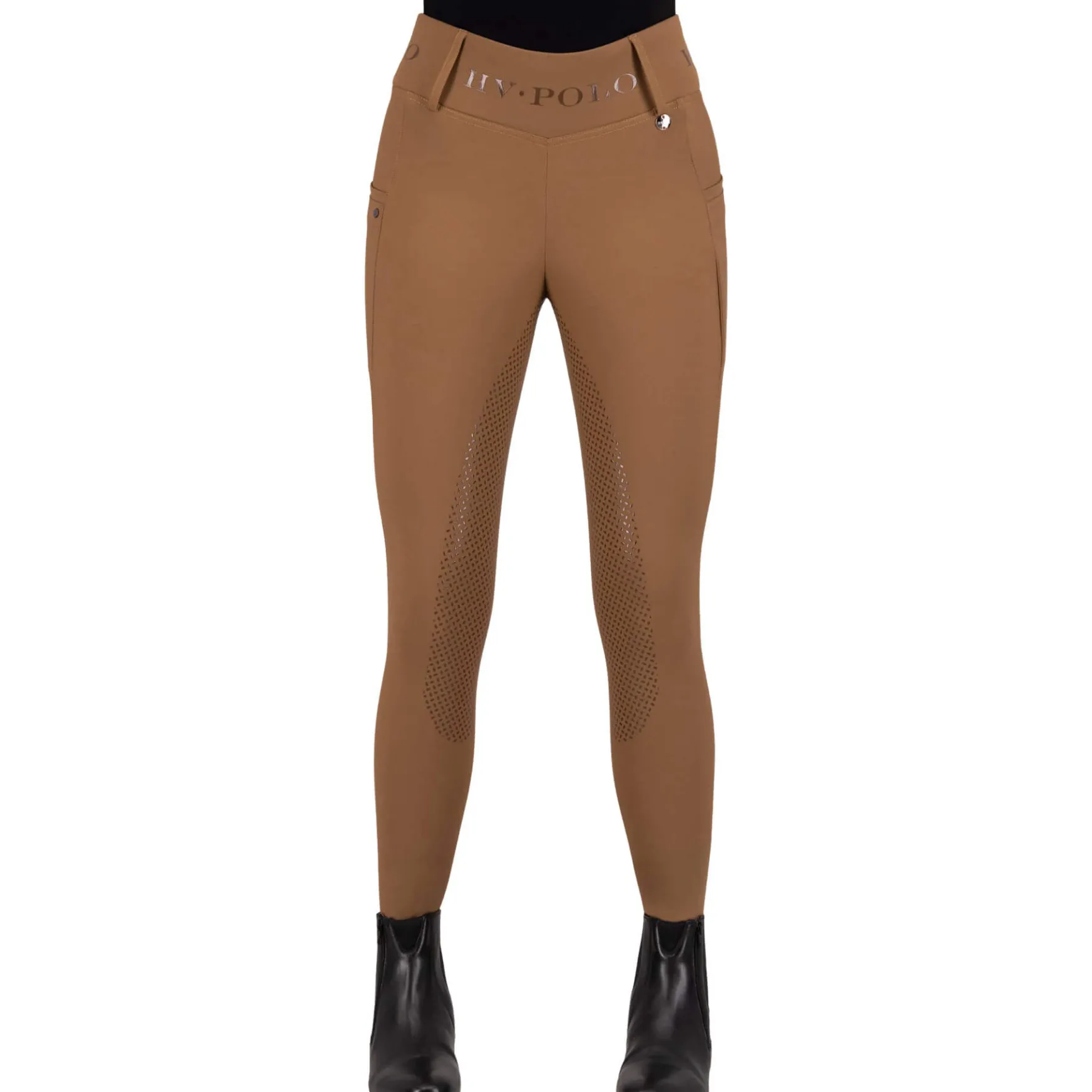 Reitleggings Damen HVPFavourite HW25, Vollbesatz, Full-Grip, High Waist