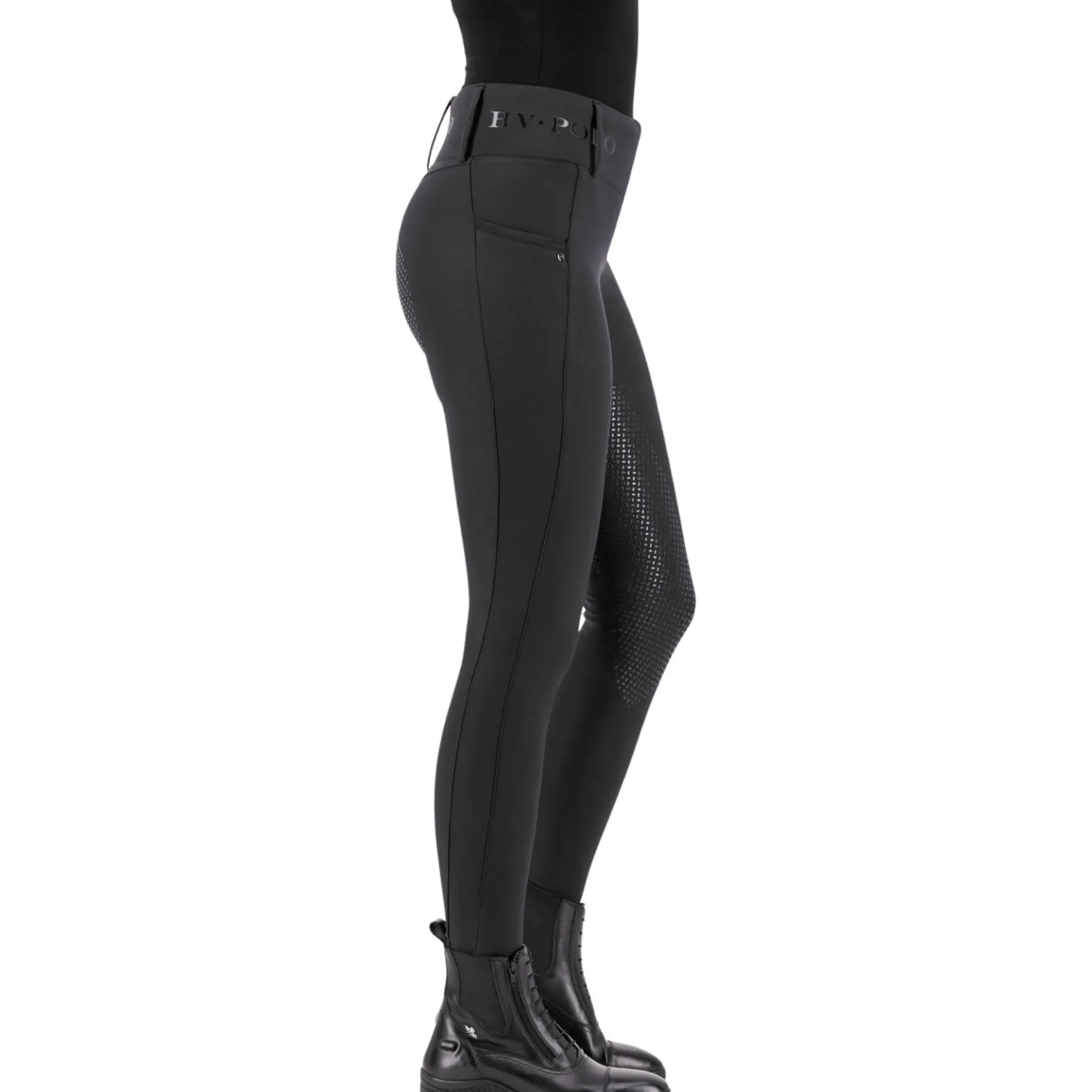 Reitleggings Damen HVPFavourite, Vollbesatz, Full-Grip, High Waist