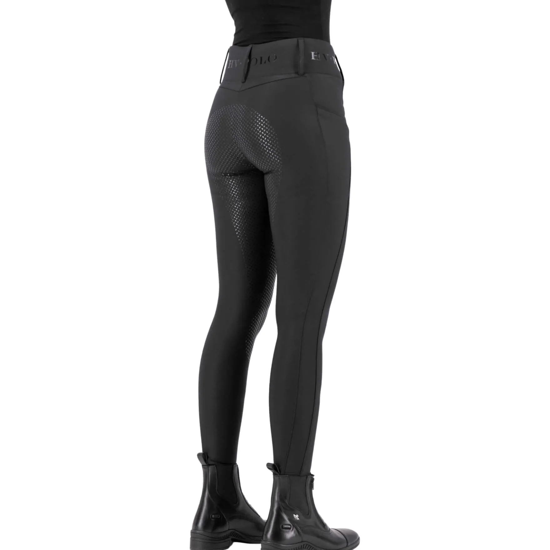 Reitleggings Damen HVPFavourite, Vollbesatz, Full-Grip, High Waist