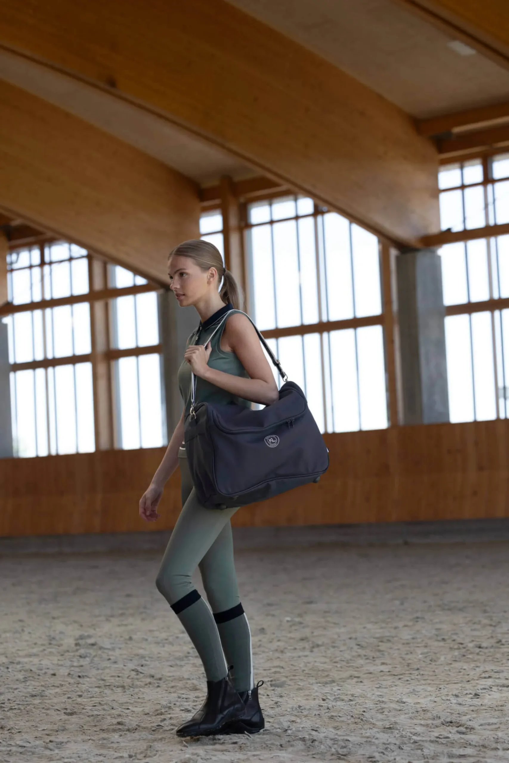 Reitleggings Damen KLLaura FS26 Vollbesatz, Full-Grip, Kompressionsleggings, High Waist