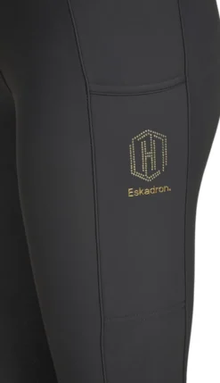 Reitleggings Damen Pro Heritage Fanatics 25/26, Vollbesatz, Full-Grip, Winterreitleggings
