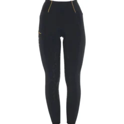 Reitleggings Damen Slim Fit Light, Vollbesatz, Full-Grip, High Waist, Sommerreithose