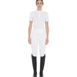 Reitleggings Damen Slim Fit, Vollbesatz, Full-Grip, High Waist