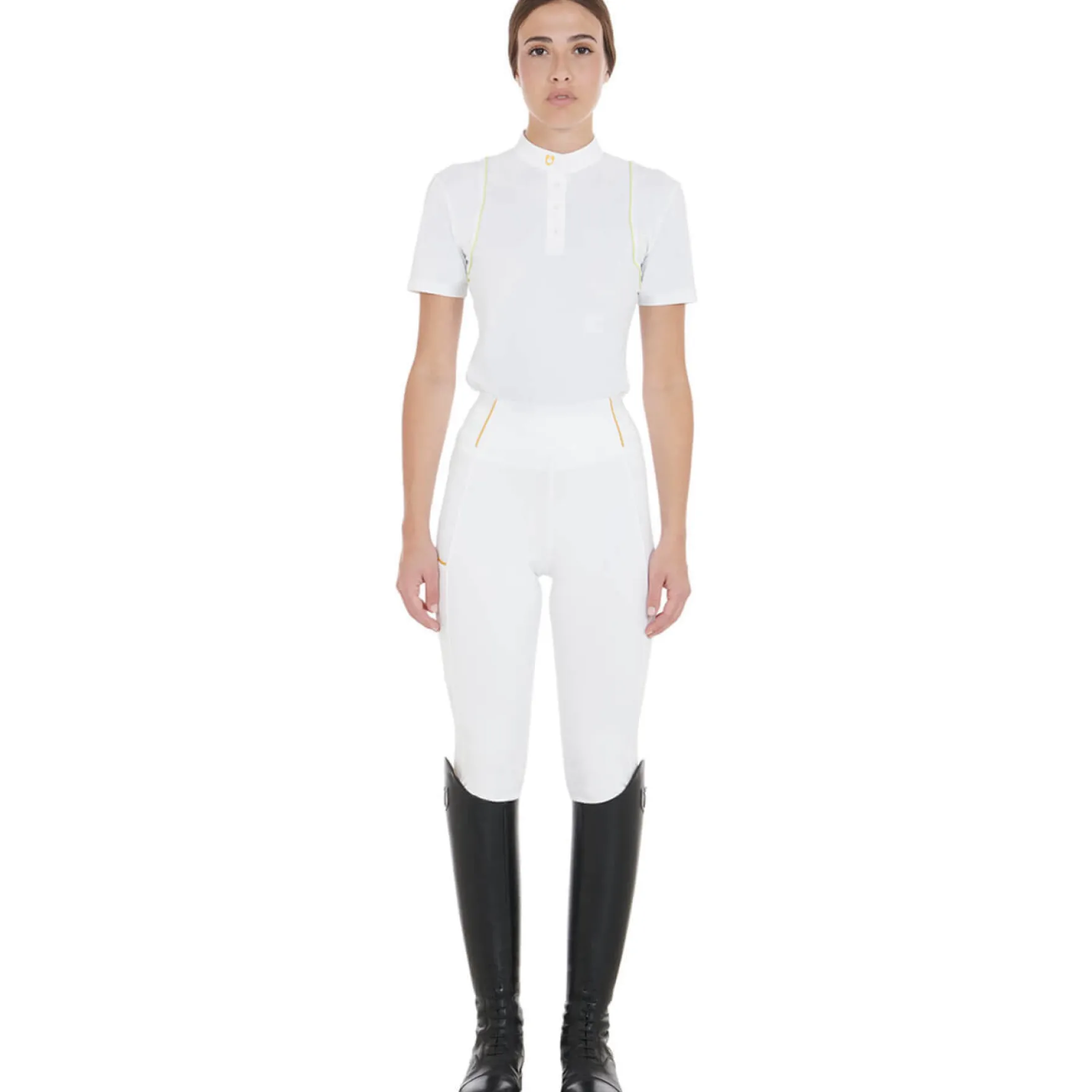 Reitleggings Damen Slim Fit, Vollbesatz, Full-Grip, High Waist