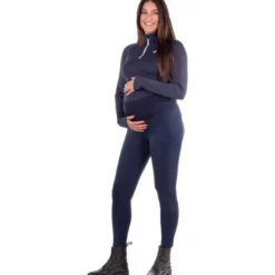 Reitleggings Damen Umstandslegging, Vollbesatz, Full-Grip
