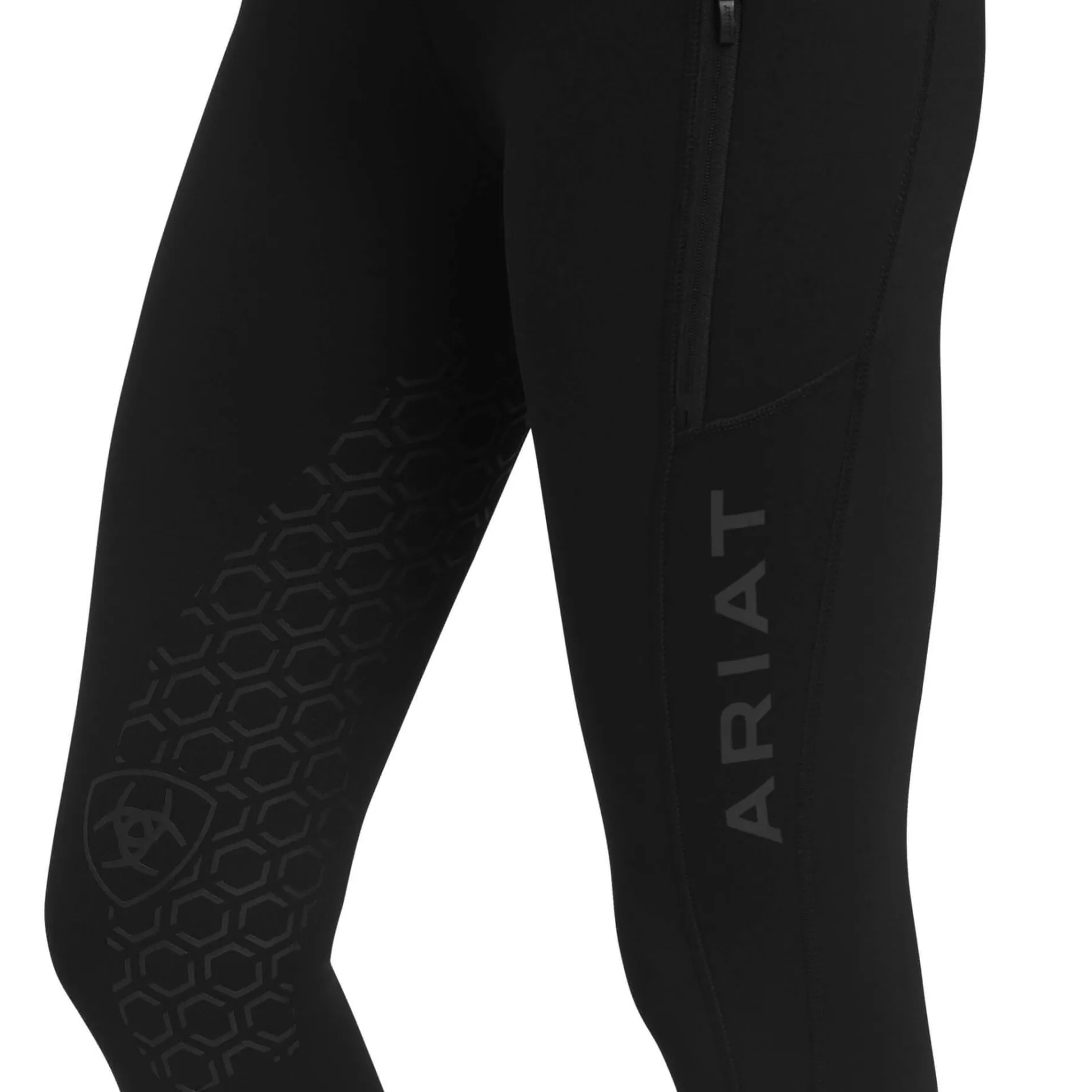 Reitleggings Damen Venture Thermal HW24, Kniebesatz, Knee-Grip, Thermoreitleggings
