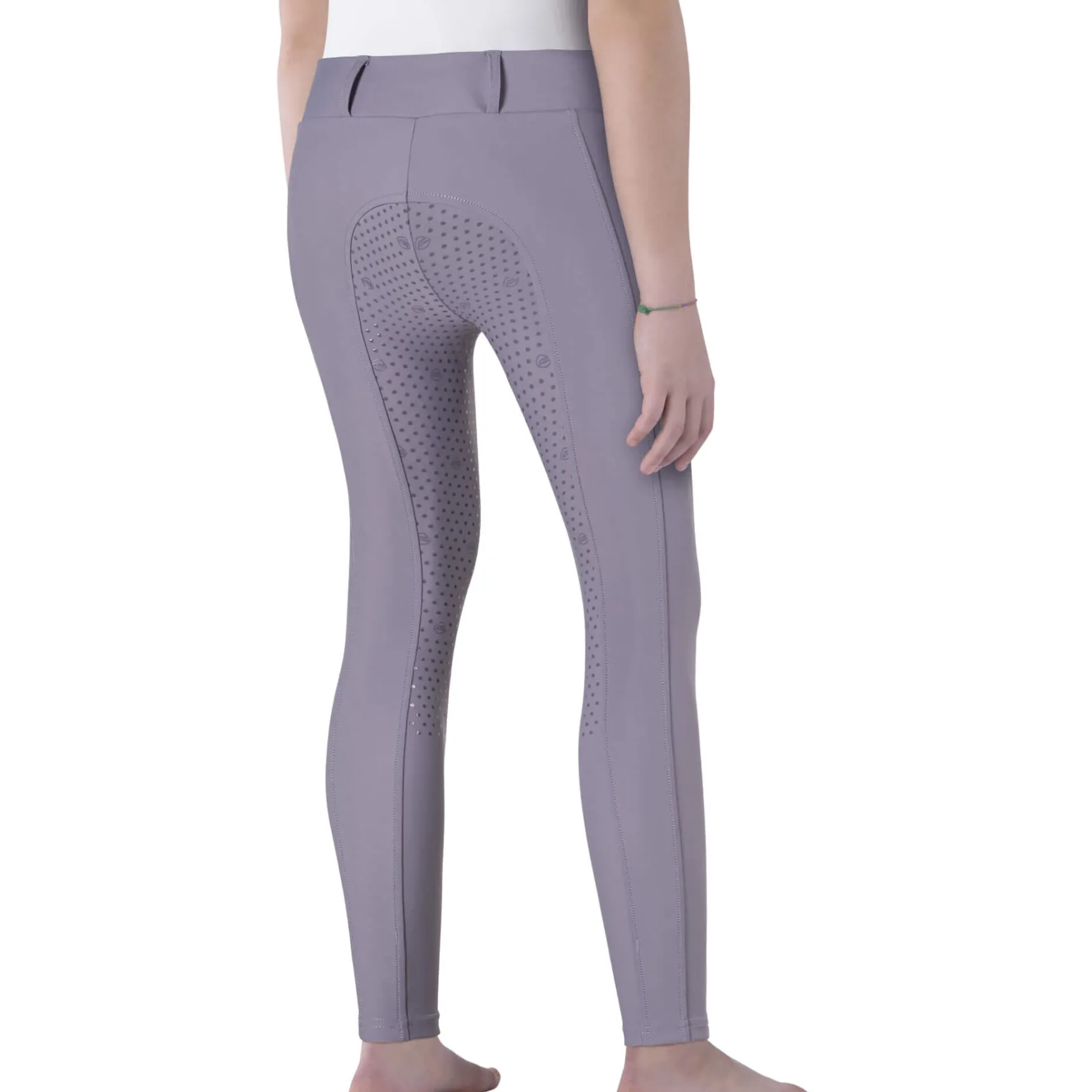 Reitleggings Kinder Eqgensif FS26, Vollbesatz, Full-Grip