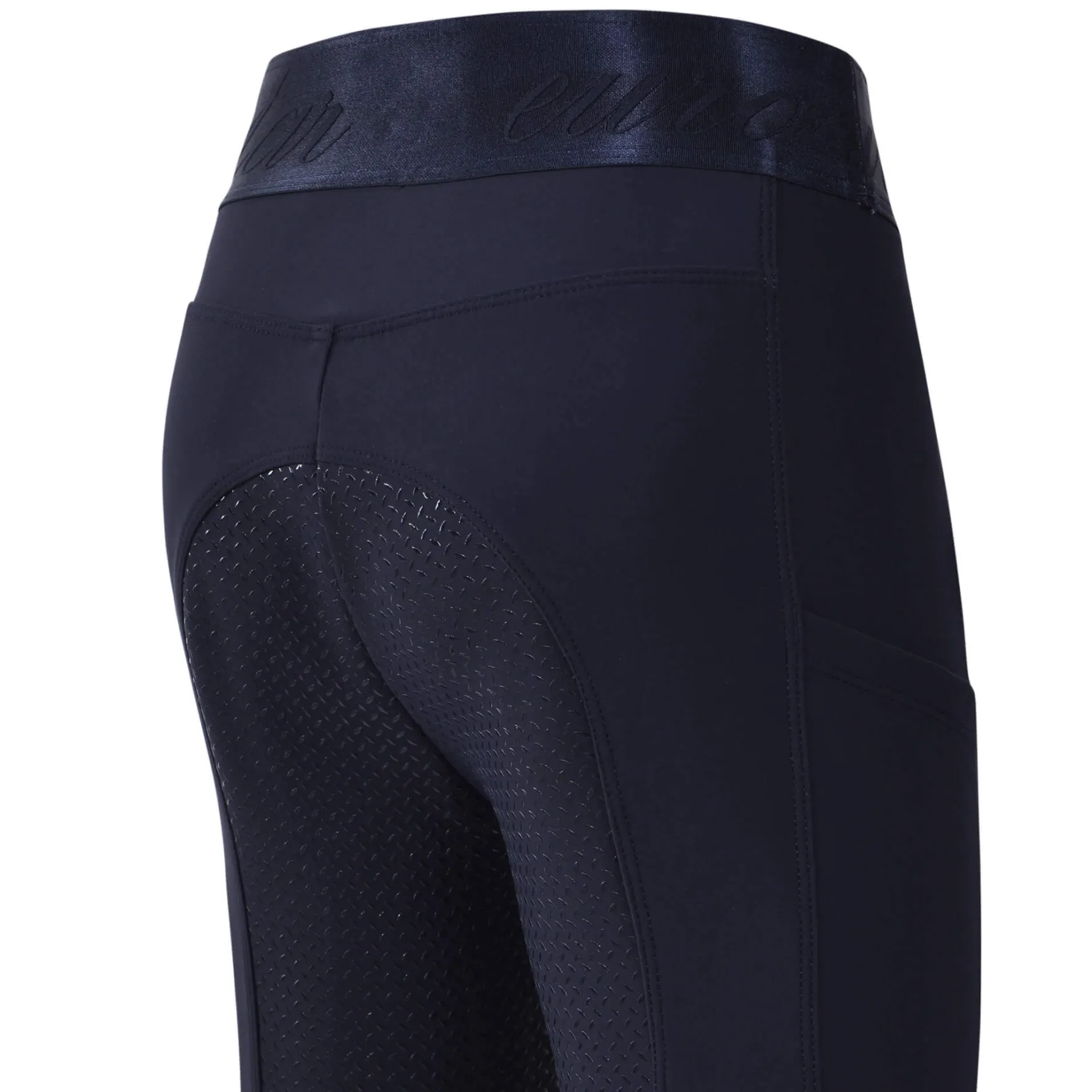 Reitleggings Kinder ESImpressive, Vollbesatz, Full-Grip, High Waist