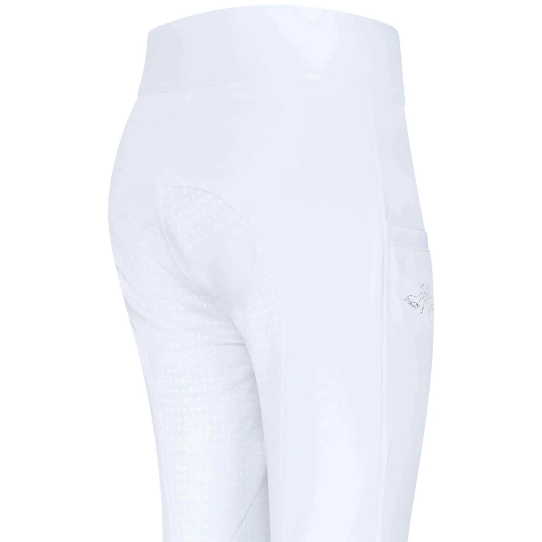 Reitleggings Kinder HVPLotte Inbetween FS26, Vollbesatz, Full-Grip