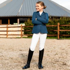 Reitleggings Kinder Juliet Junior, Turnierreitleggings, Winter, Vollbesatz, Full-Grip