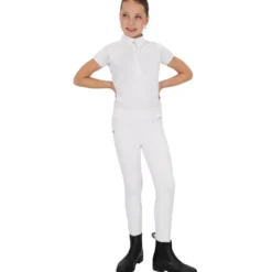 Reitleggings Kinder Juliet Junior, Turnierreitleggings, Winter, Vollbesatz, Full-Grip