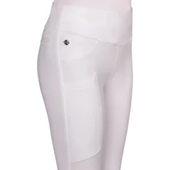 Reitleggings Kinder Kae Junior, Turnierreitleggings, Teilbesatz, Half-Grip