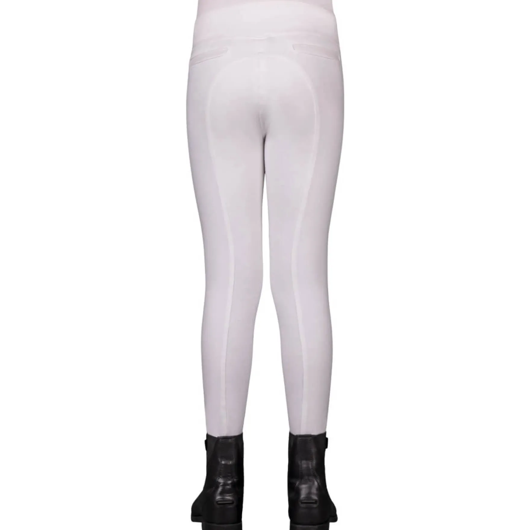 Reitleggings Kinder Kae Junior, Turnierreitleggings, Teilbesatz, Half-Grip