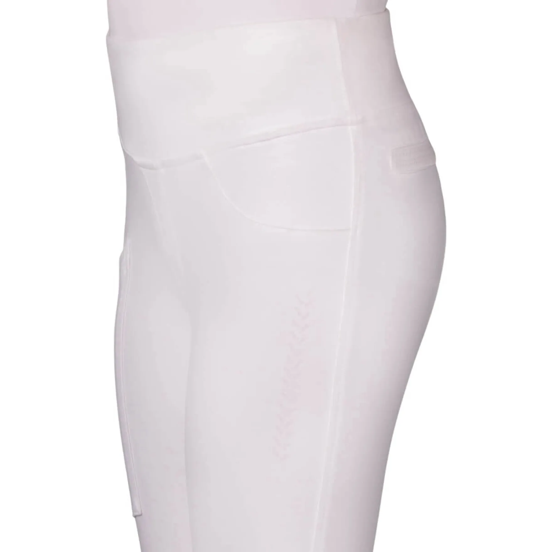 Reitleggings Kinder Kae Junior, Turnierreitleggings, Teilbesatz, Half-Grip