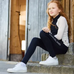 Reitleggings Kinder KLLinda FS26, Vollbesatz, Full-Grip, High Waist, wasserabweisend