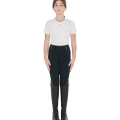 Reitleggings Mädchen Fleece Lining, Vollbesatz, Full-Grip, High Waist, Winterrreitleggings