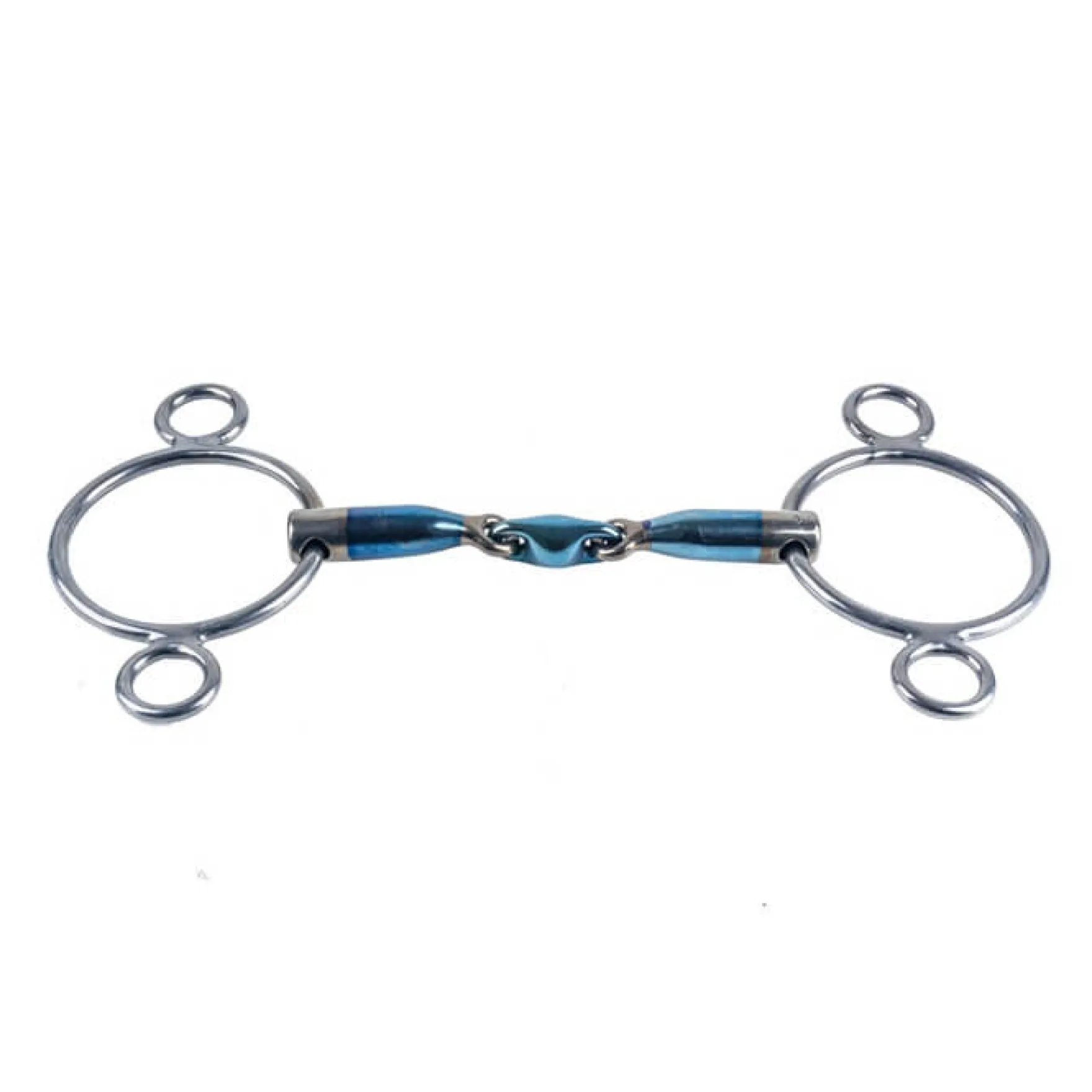 3-Ring Gebiss, doppelt gebrochen, Sweet Iron