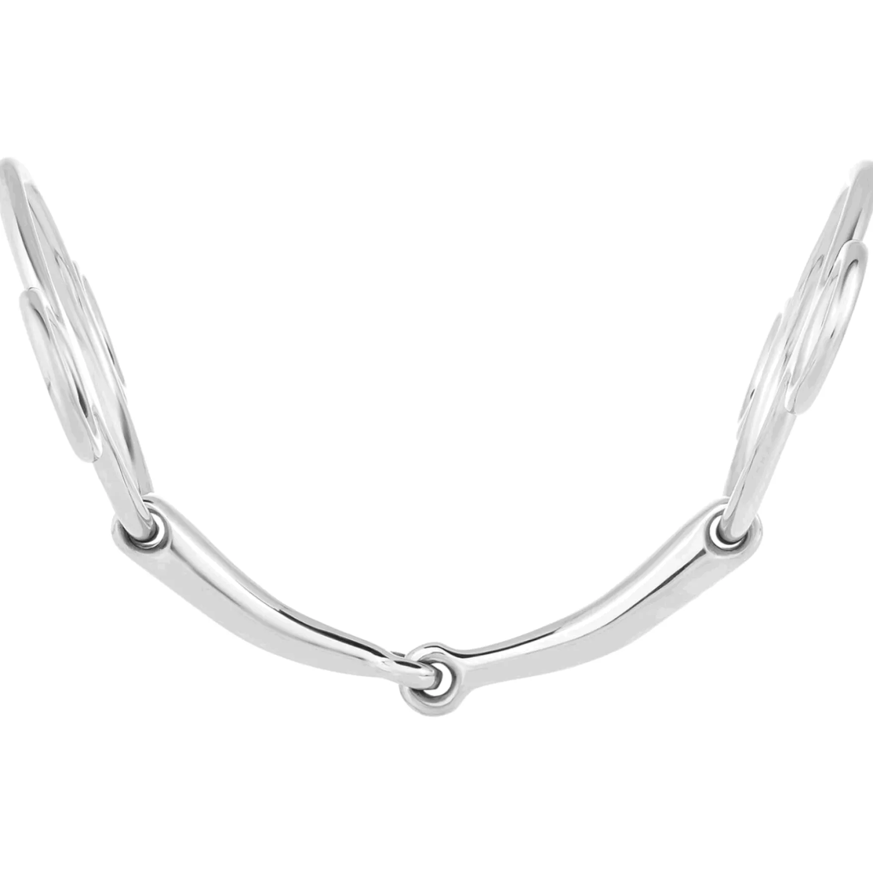 3-Ring Gebiss, Edelstahl, einfach gebrochen, Pessoa Gebiss