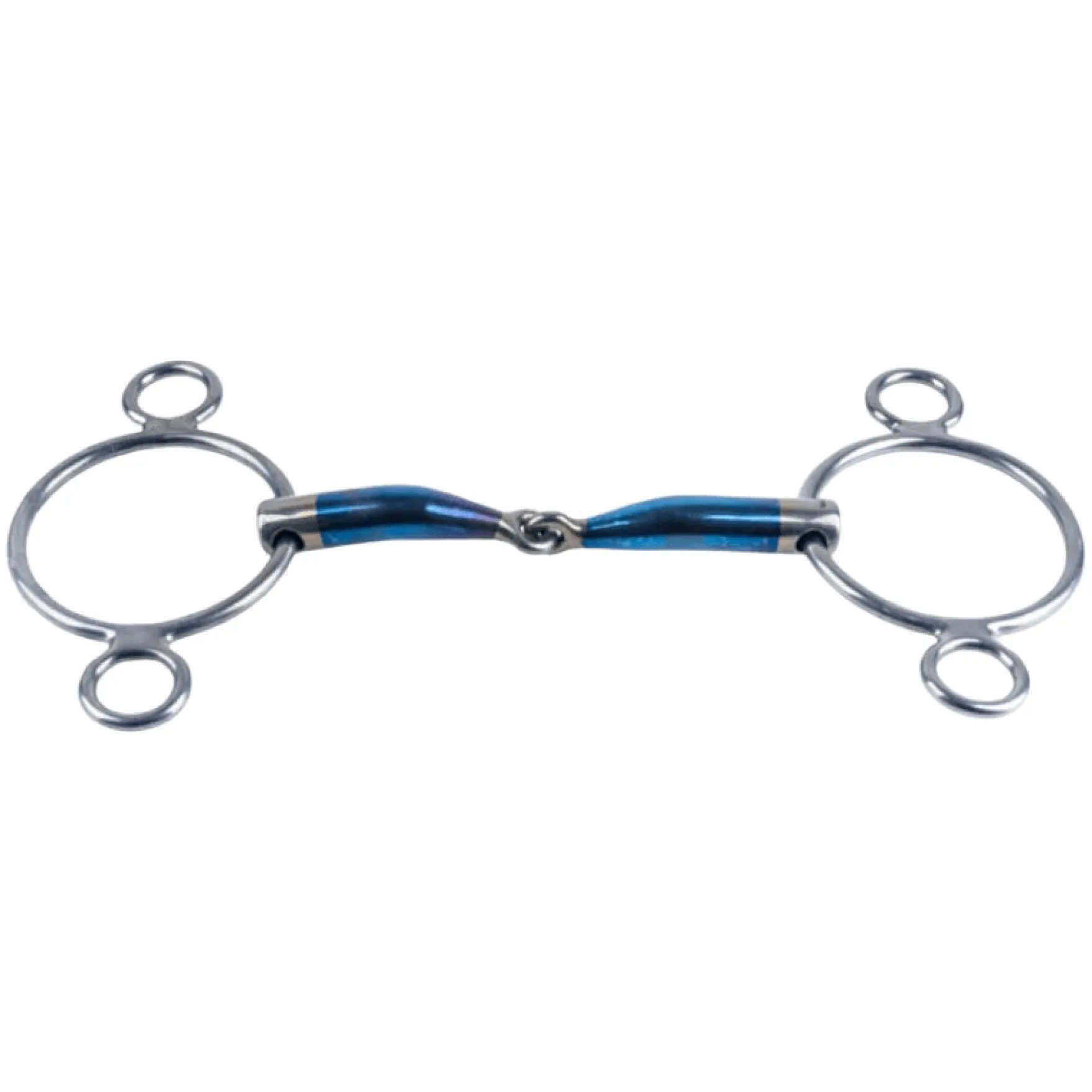 3-Ring Gebiss, Sweet Iron, Jointed, Pessoa-Gebiss, einfach gebrochen
