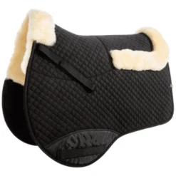 Schabracke, mit innenliegenden Taschen, Lammfell, Springschabracke