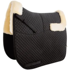 Schabracke, mit innenliegenden Taschen, Lammfell, Dressurschabracke