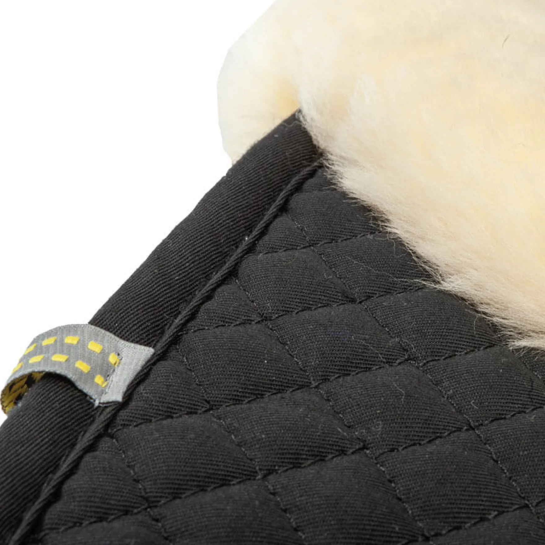 Schabracke, mit medizinischem Lammfell, Dressurschabracke