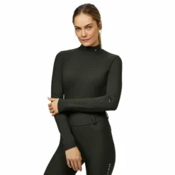 Shirt Damen Ava HW25, Trainingsshirt, Rollkragen, langarm