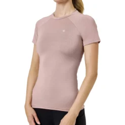 Shirt Damen Dynamic Base Layer Midsummer Blush, Trainingsshirt, kurzarm