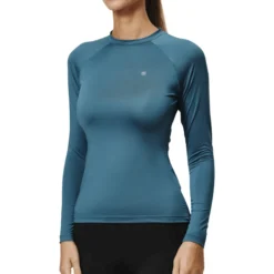Shirt Damen Dynamic Base Layer Teal Blue, Trainingsshirt, langarm
