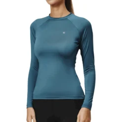 Shirt Damen Dynamic Base Layer Teal Blue, Trainingsshirt, langarm