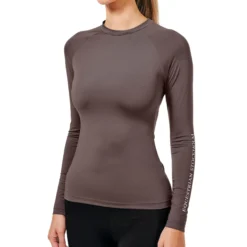 Shirt Damen Dynamic Base Layer Modern Mocha, Trainingsshirt, UV-Shirt, langarm