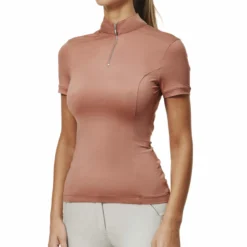 Shirt Damen UV Protection Coral, Trainingsshirt, UV-Shirt, kurzarm
