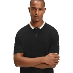 Shirt Herren Joshua FS26, Strick-Polo, kurzarm