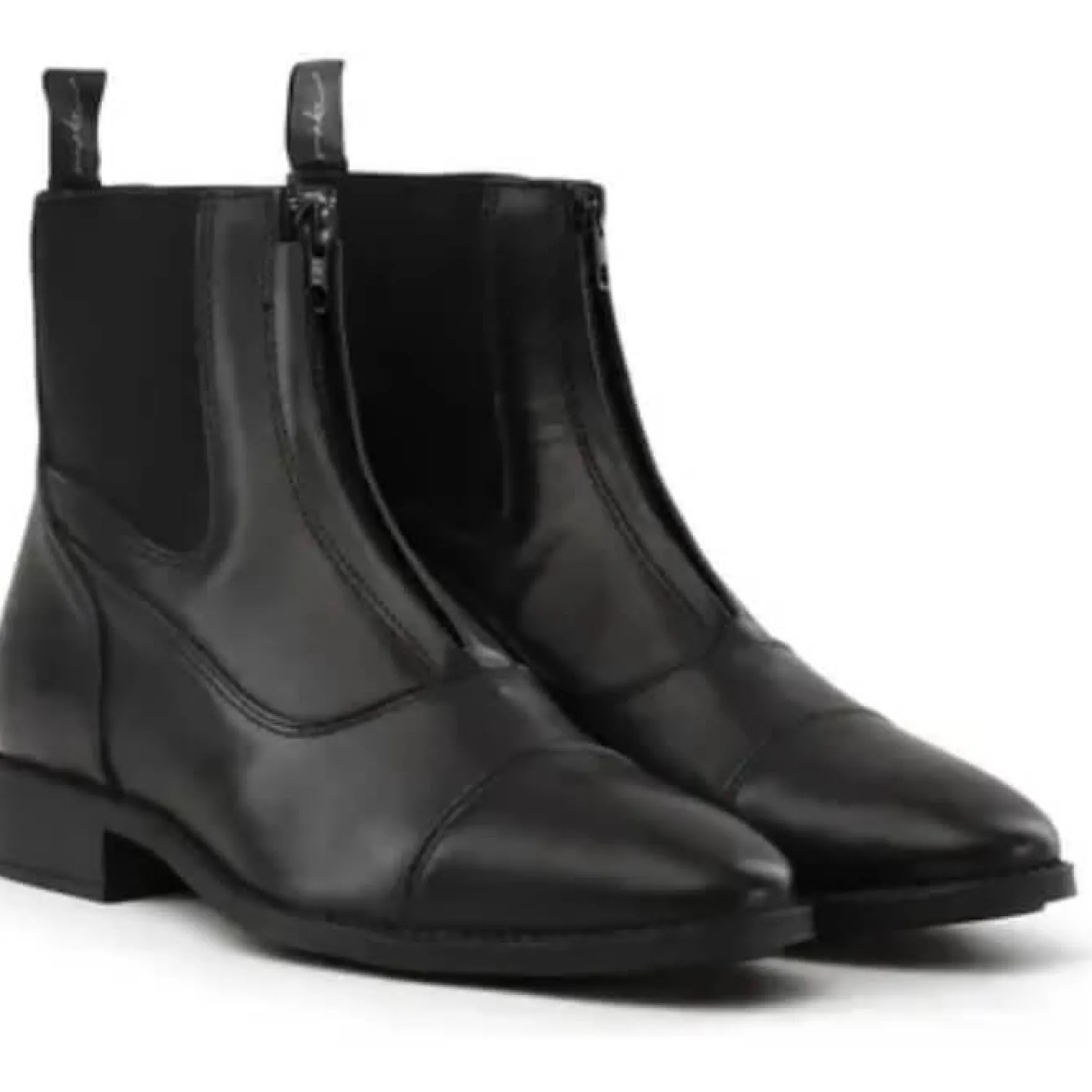 Stiefeletten, mit Frontreißverschluss, Leder, Damen, Herren