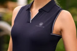 Top Damen CAVALBUA FS26, Funktions-Polotop, ärmellos