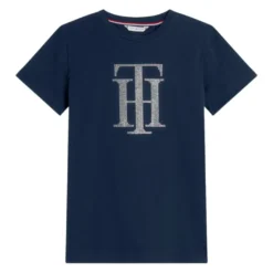 T-Shirt Damen TH Glitzersteine, kurzarm