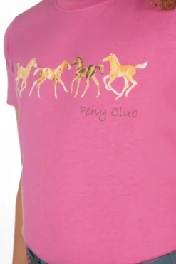T-Shirt Kinder Pony Club, kurzarm