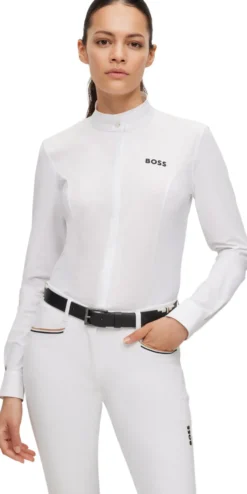 Turnierbluse Damen Emma, Turniershirt, langarm