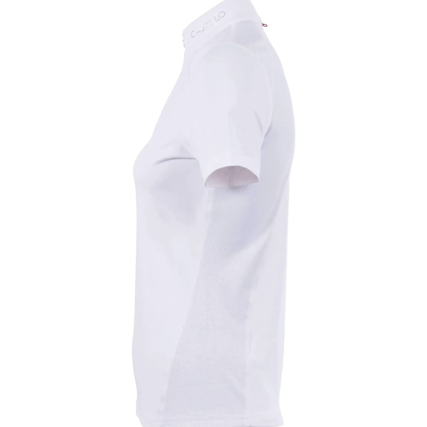 Turniershirt Damen CAVALCOMP Halfzip Shirt, kurzarm