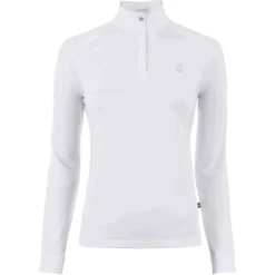 Turniershirt Damen Cavaluv Halfzip Shirt, UV-Shirt, langarm