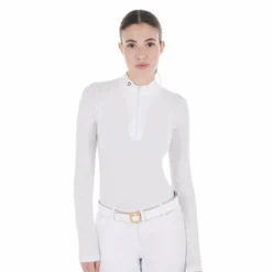 Turniershirt Damen, Mesh, langarm