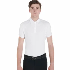 Turniershirt Herren, Turnierpolo, kurzarm
