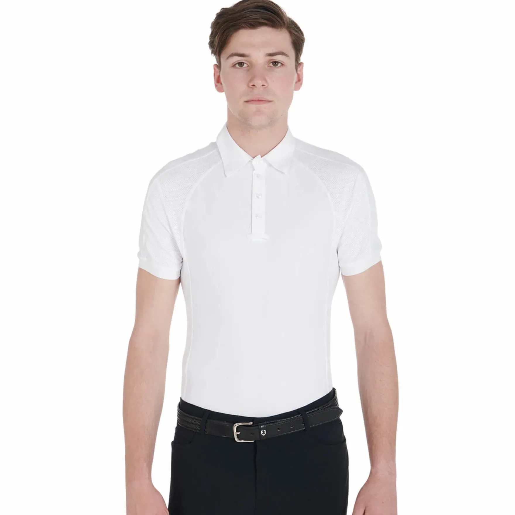 Turniershirt Herren, Turnierpolo, kurzarm