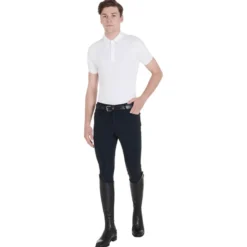 Turniershirt Herren, Turnierpolo, kurzarm